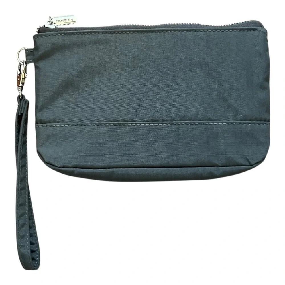 Travelon Nylon‎ Anti-theft Pouch or Wristlet in Grey